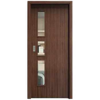 Interiérové dveře SAPELI ELEGANT KOMFORT M33 - DÝHA - POSUVNÉ DVEŘE VČ. ZÁRUBNĚ - Ořech americký Průchozí šířka (cm): 90, Průchozí výška (cm): 197, Typ skla: Čiré sklo