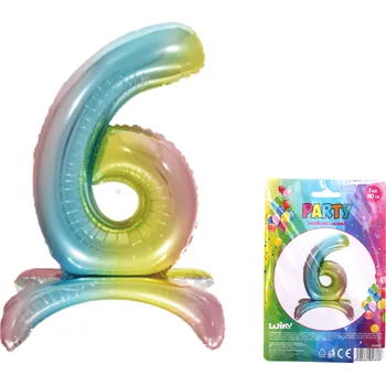 Balónek Balónek nafukovací - číslo 6 duha
