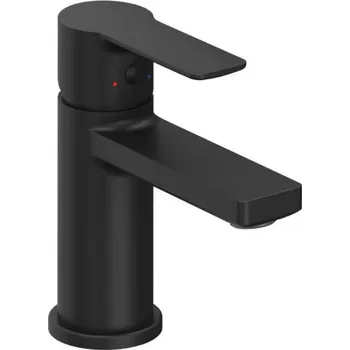 Vodovodní baterie Ravak Solar umyvadlová stojánková baterie SL 014.20BL, bez výpusti, černá (X070489)