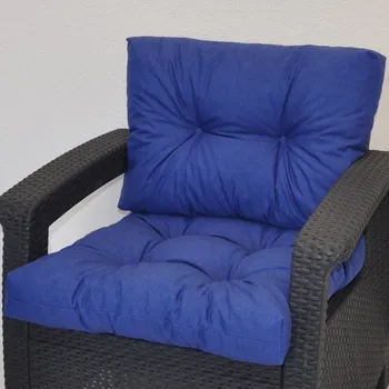 Podsedák Nábytek PEGAS Polstr na křeslo z umělého ratanu - látka modrý melír