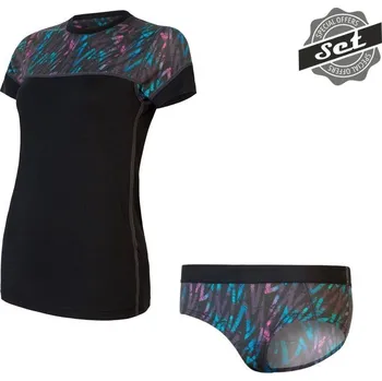Sportovní oblečení SENSOR SET MERINO IMPRESS dámský kr. rukáv + kalhotky