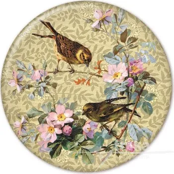 Kosmetické zrcátko Zrcátko Jarní píseň v béžovém 58 mm