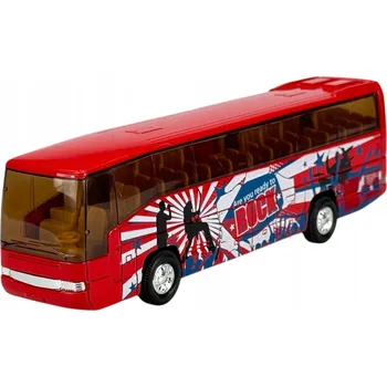 autíčko WELLY SUPER COACH ČERVENÝ 1:64 AUTOBUS NOVÝ KOVOVÝ MODEL