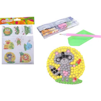 kreativní sada Kreativní set diamond nálepky s kamínky - Zvířátka