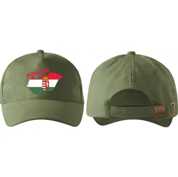 Kšiltovka kšiltovka s vlajkou MAĎARSKA khaki (pánská kšiltovka vlajka a znakem MAĎARSKO - HUNGARY)