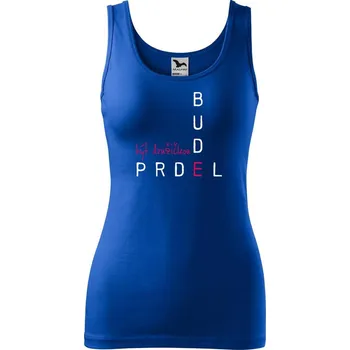 DOBRÝ TRIKO Dámské tílko s potiskem - Být družičkou Velikost: 2XL, Barva: Královsky modrá