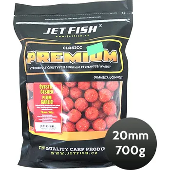 Boilies JET FISH - Boilie PREMIUM CLASSIC 700g 20mm - Švestka/Česnek