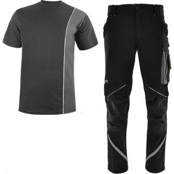 Pracovní obuv PRACOVNÍ KALHOTY ELASTICKÉ OBLEČENÍ NEOFLEX STRETCH TRIČKO SOUPRAVA BOZP 56