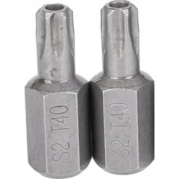 Bit BIT TORX T15 x 30 mm s otvorem, 10 mm, ocel S2