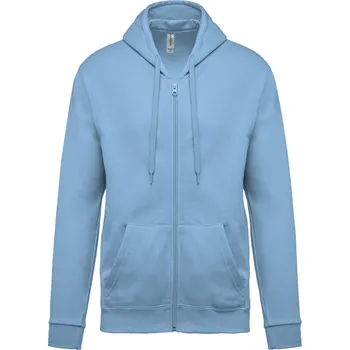 pracovní mikina Kariban Mikina Kariban K479 s kapucí na zip COT20K47941002-sky blue M Modrá nebesky