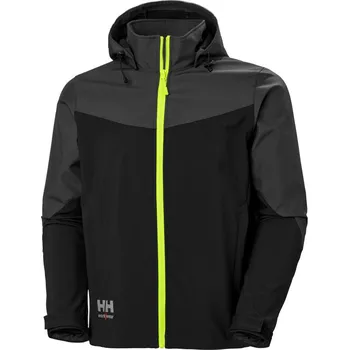 pracovní bunda Helly Hansen Bunda Oxford 74290 s kapucí, 3-vrstvá, softshellová COT594290aio14-black/ebony 4XL Černá/ebony
