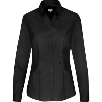 Pánská košile Seidensticker Košile Blouse Slim LSL, dlouhý rukáv, dámská COT780613002xq-black Černá 48