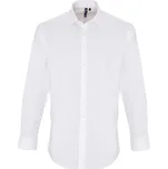 Premier Košile PR244, elastická, popelínová, dlouhý rukáv COT39024400114-white Bílá 4XL