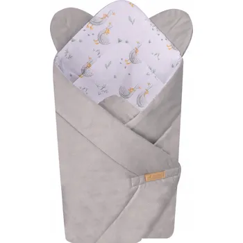 Zavinovačka Dětská zavinovačka zavinovačka světle šedá myBaby VELVET bavlna 100%
