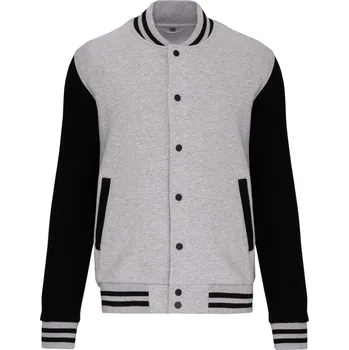 pracovní mikina Kariban Mikina Teddy K497, fleecová, unisex COT20K497v9404-oxford grey XL Šedá/černá