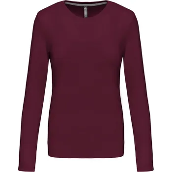 pracovní tričko Kariban Tričko K383, dlouhý rukáv, dámské COT20K38305413-wine 3XL Vínová