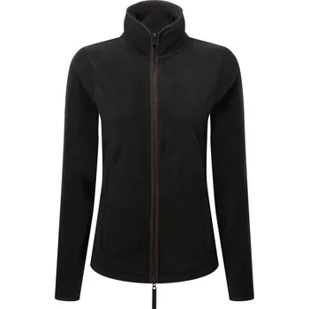 pracovní mikina Premier Mikina Artisan PR 824 na zip, fleecová, dámská COT39082417002-black/brown M Černá/hnědá