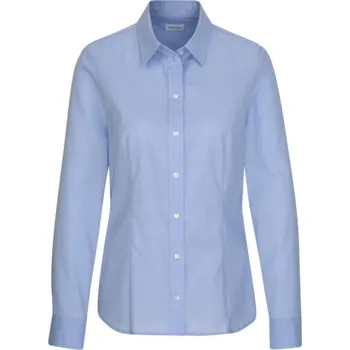 Pánská košile Seidensticker Košile Blouse Regular LSL, popelínová, dlouhý rukáv, dámská COT780604037xo-light blue Modrá světlá 46