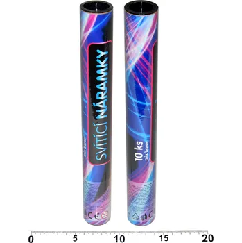 Party dekorace Náramky svítící 10ks/tuba