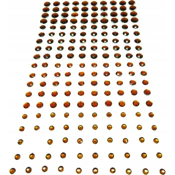 samolepka Samolepky, Křišťály, Šatonové Růže na nehty, hnědá směs