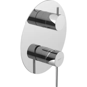 Vodovodní baterie Sapho Ultramix Podomítková sprchová baterie, 2 výstupy, otočný přepínač, chrom, UT043