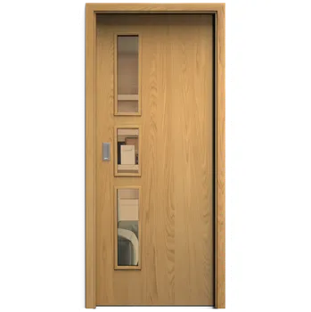 Interiérové dveře SAPELI ELEGANT KOMFORT M33 - DÝHA - POSUVNÉ DVEŘE VČ. ZÁRUBNĚ - Dub natur Průchozí šířka (cm): 120, Průchozí výška (cm): 197, Typ skla: Planibel bronz