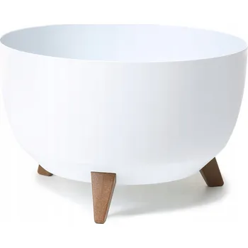 Květináč Květináč plast bílý Lamela 33 cm x 33 x 23,5 cm