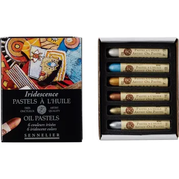 Olejové pastely Sennelier - sada 6 ks - Iridescence