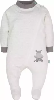 Dětská móda Overal bavlna Hrošík šikmý zip