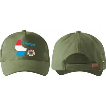 Kšiltovka kšiltovka s vlajkou LUCEMBURSKA khaki (pánská kšiltovka vlajka a znakem LUCEMBURSKO - LUXEMBOURG)