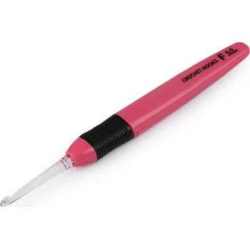 Jehla na filcování Háček na háčkování s osvětlením vel. 3; 4; 5 - 2 (4 mm) růžová