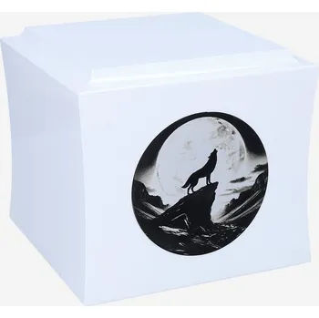 Smuteční dekorace Urna s vlkem Kremační urna s vyrytým osamělým vlkem