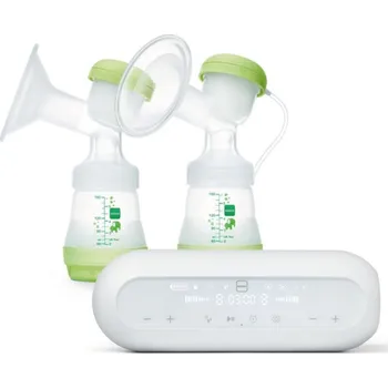 Kolébka pro miminko Dvojitá elektrická a manuální odsávačka mateřského mléka MAM 2v1 obsahuje 1 měkký silikonový pohárek, 2 láhve Easy Start Anti-Co 9001616814280