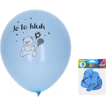 Balónek Balónek nafukovací 30 cm - sada 5ks, Kluk