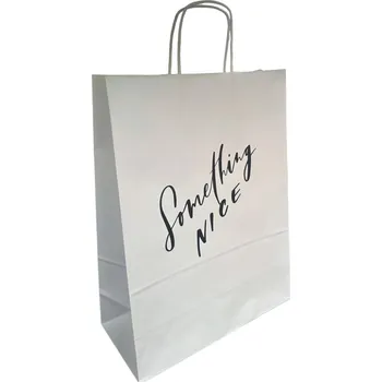 Dárková taška Be Nice dárková taška Something nice bílá velká - 3 ks