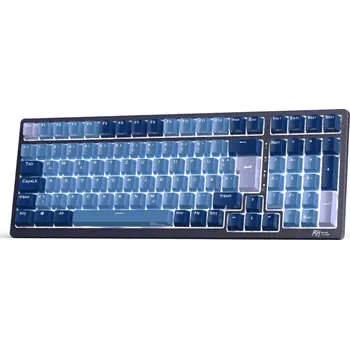 Klávesnice RK ROYAL KLUDGE RK98 Mechanická herní klávesnice Trojitý režim 2.4G/BT5.1/USB-C 100 kláves Výměnné lineární červené spínače s nu X001SN6WAN