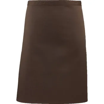 Pracovní zástěra Premier Zástěra Colours PR 151 do pasu, krátká COT39015114599-brown Hnědá UNI