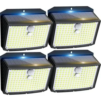 Venkovní osvětlení Fratink Solární bezpečnostní světla, 158 LED solární světla s pohybovým senzorem, 3 režimy solárních světel Venkovní zahrada, IP X001RZ48X5