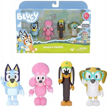 Figurka Sada figurek Moose Toys Bluey & Friends, 4 ks
