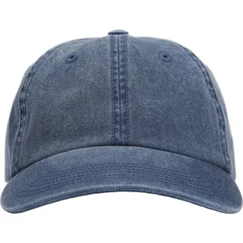 Pracovní přilba TRUE BLANKS Kšiltovka Cotton Twill Cap, 6 panelová, bavlněná COT736500d6599-washed blue UNI Červená sepraná
