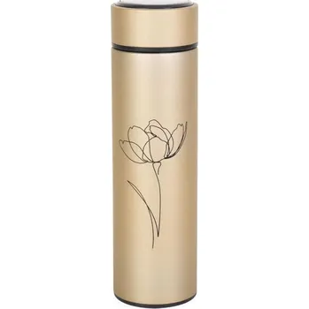 Termoska Termoláhev ALBI KVĚTINA OS Zlatá, Černá