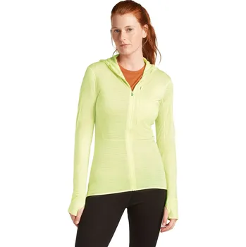 Dámská mikina ICEBREAKER Wmns Mer 200 Realfleece Descender LS Zip H, Citrine (vzorek) velikost: S