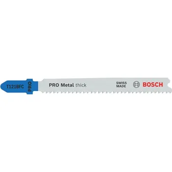 Příslušenství k pile BOSCH Pilový plátek PRO Metal thick T121BFC pro přímočaré pily, 92&nbsp;mm, 2&nbsp;ks 2608655096 free_store_pickup