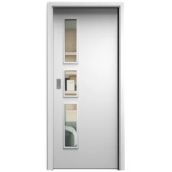 Interiérové dveře SAPELI ELEGANT KOMFORT M33 - CPL LAMINÁT - POSUVNÉ DVEŘE VČ. ZÁRUBNĚ - Bílá pór Průchozí šířka (cm): 90, Průchozí výška (cm): 197, Typ skla: Čiré sklo