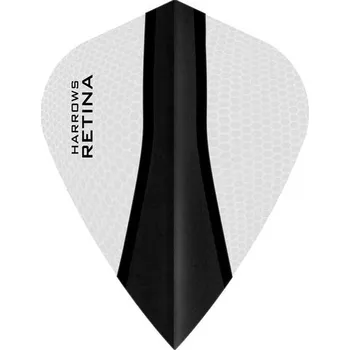 Příslušenství pro šipky Harrows letky Retina X Kite, Barva letky Black-White