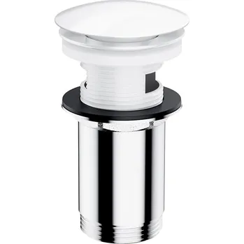 Sifon OMNIRES A706BP - Umyvadlová výpusť CLICK-CLACK pr. 6,6 cm lesklá bílá