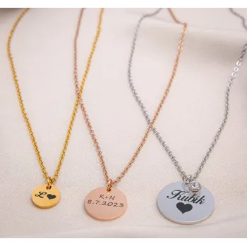 Náhrdelník Náhrdelník s medailonkem s vlastním textem