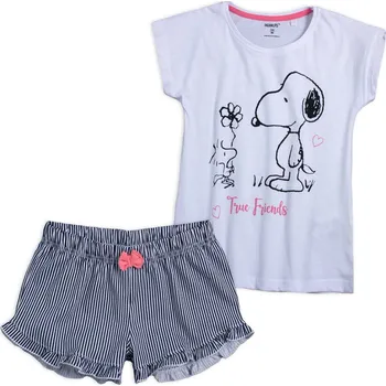 Dívčí pyžamo SNOOPY FRIENDS bílé Velikost: 158