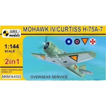 Plastikový model MARK I. Models 1:144 Mohawk IV/Curtiss H-75A-7 'Overseas Service'