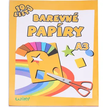 Výtvarný papír Papíry barevné A3, 10 listů, 180g